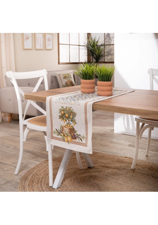 Καρέ & Τραβέρσα Mediterraneo Σετ 2 τεμαχίων - 100x100cm & 40x100cm TEORAN