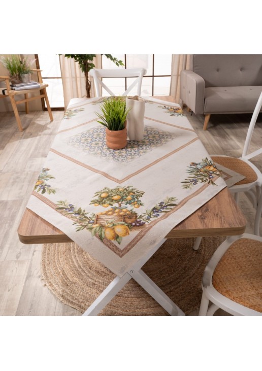 Τραπεζομάντηλο Mediterraneo - 140x140cm TEORAN
