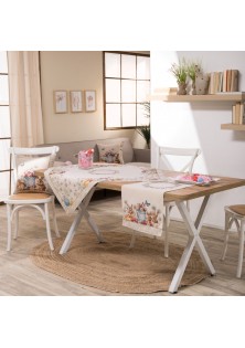 Καρέ & Τραβέρσα Ruby Σετ 2 τεμαχίων - 100x100cm & 40x100cm TEORAN