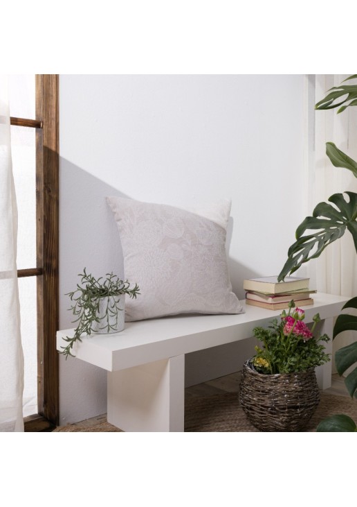 Μαξιλαροθήκη Oviedo 01 - 65x65cm δαπέδου με γέμιση TEORAN