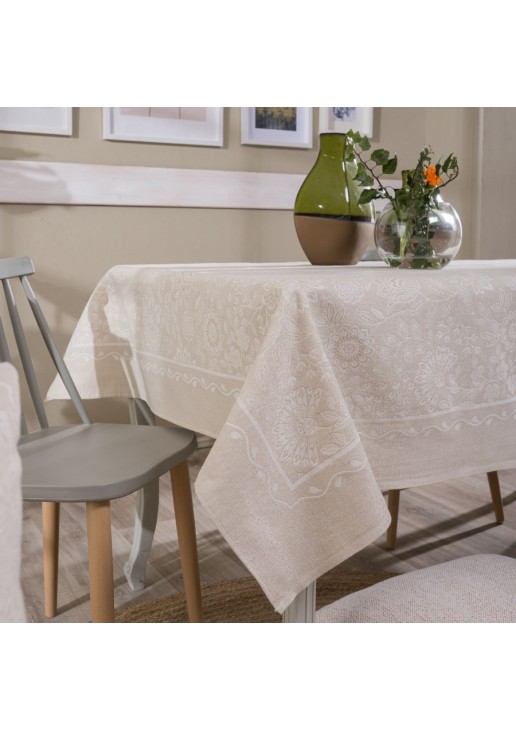 Τραπεζομάντηλο Peony 01 - 140x140cm TEORAN