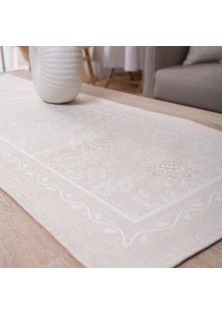 Καρέ & Τραβέρσα Peony 01 Σετ 2 τεμαχίων - 100x100cm & 40x100cm TEORAN