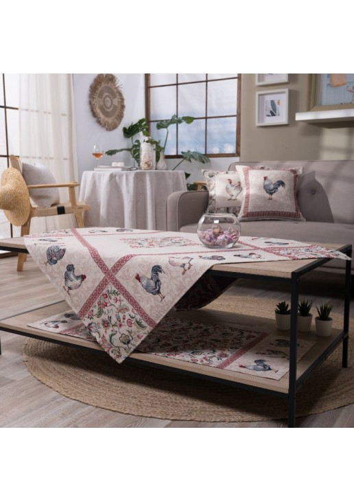Καρέ & Τραβέρσα Rooster Σετ 2 τεμαχίων - 100x100cm & 40x100cm TEORAN
