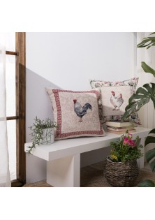 Μαξιλαροθήκη Rooster - 45x45cm με γέμιση TEORAN