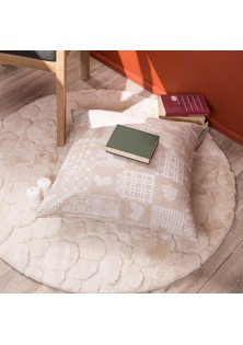 Μαξιλαροθήκη Mariazell 02 - 65x65cm δαπέδου με γέμιση TEORAN