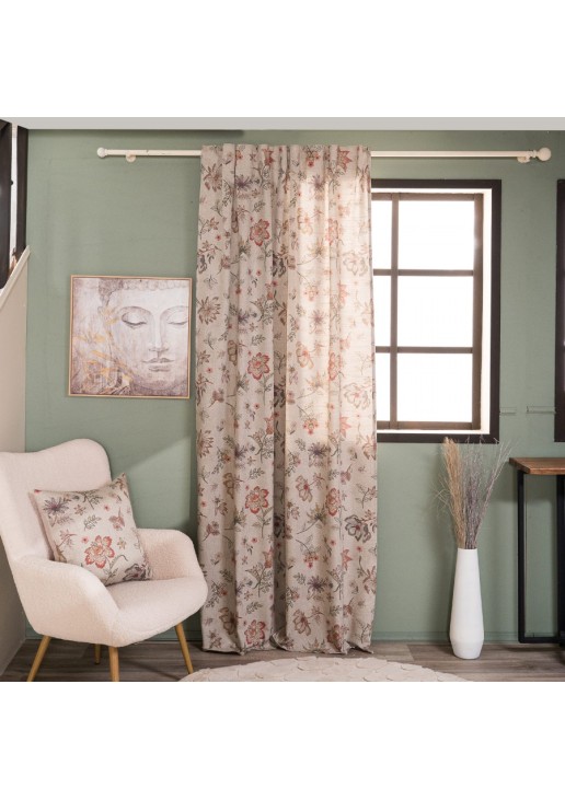 Κουρτίνα (Έτοιμη Ραμμένη) Frias - 140x260cm TEORAN