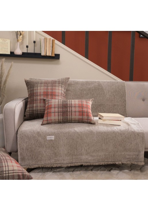 Μαξιλαροθήκη Scottich 02 - 50x50cm με γέμιση TEORAN