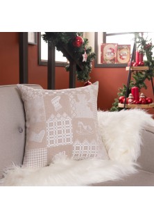 Μαξιλαροθήκη Mariazell 02 - 65x65cm δαπέδου με γέμιση TEORAN